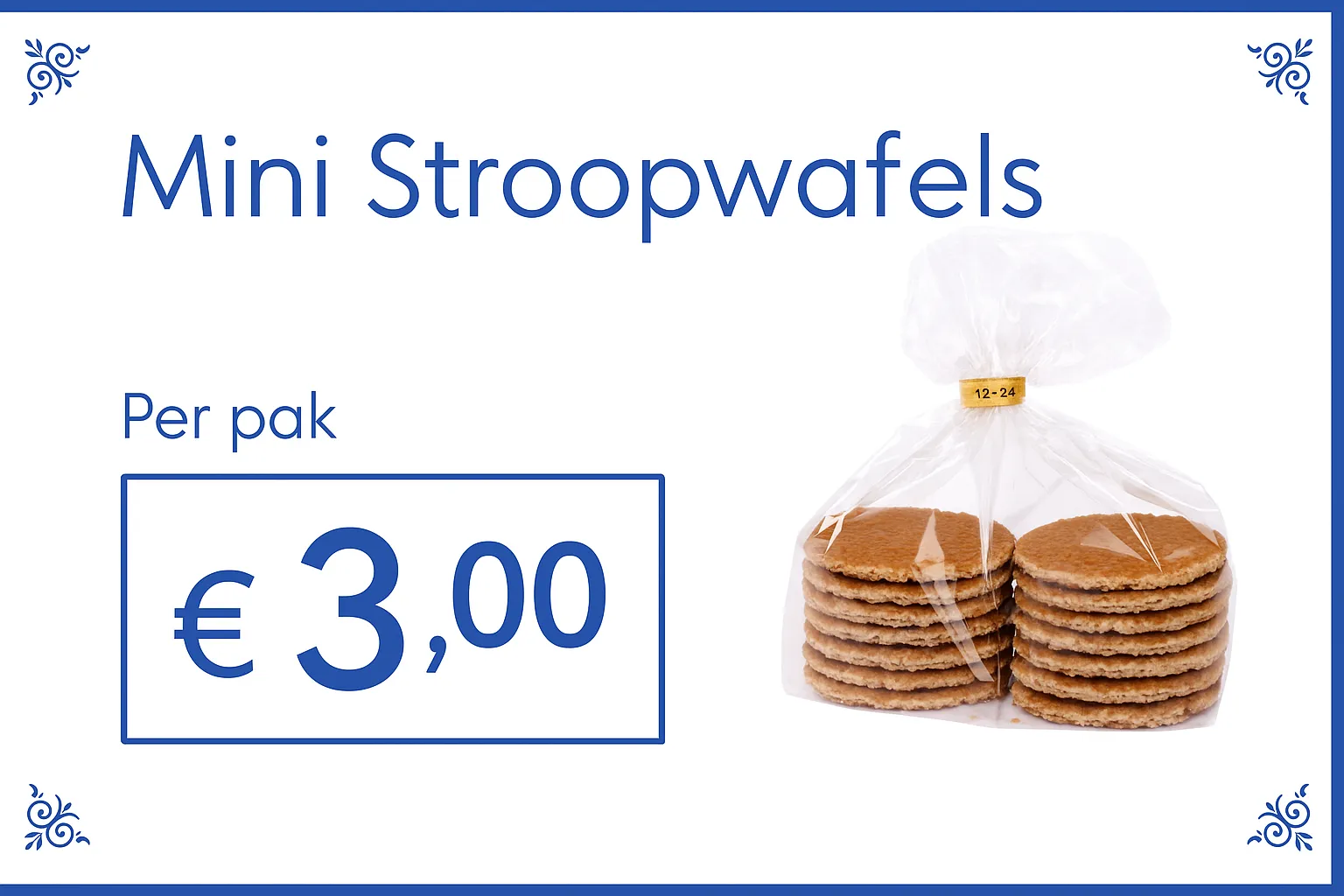 Mini stroopwafels van Tony Vergunst